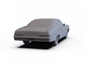 Chevrolet Impala SS SportCoupe 1966 PRE-SUPPORTED 3D Модель