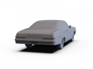 Chevrolet Impala SS SportCoupe 1966 PRE-SUPPORTED 3D Model