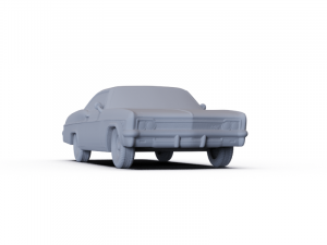 Chevrolet Impala SS SportCoupe 1966 PRE-SUPPORTED 3D Модель
