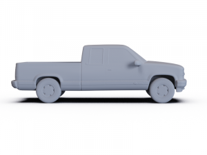 Chevrolet K 1500 ExtendedCab 1988 PRE-SUPPORTED Modelo 3D