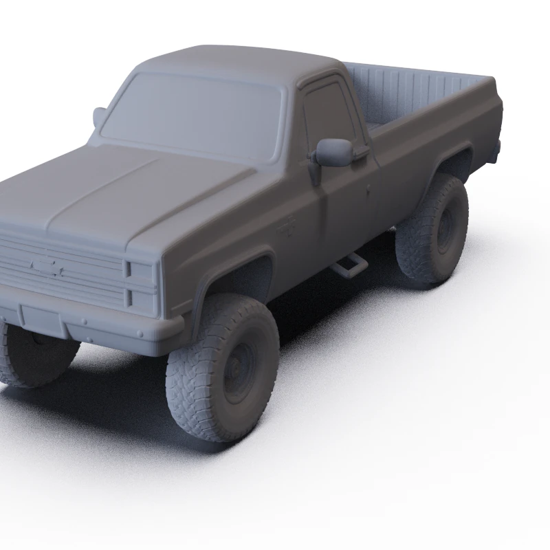 Chevrolet K10 Silverado 1984 PRE-SUPPORTED 3D Model .c4d .max .obj .3ds .fbx .stl .blend 
