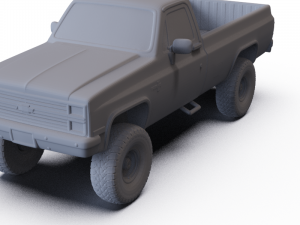 Chevrolet K10 Silverado 1984 PRE-SUPPORTED Modèle 3D