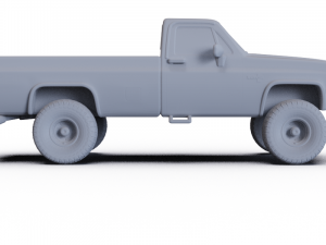 Chevrolet K10 Silverado 1984 PRE-SUPPORTED 3D Модель