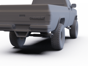 Chevrolet K10 Silverado 1984 PRE-SUPPORTED 3D Модель