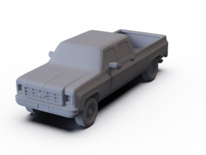 Chevrolet K30 CrewCab 1979 PRE-SUPPORTED 3D Model