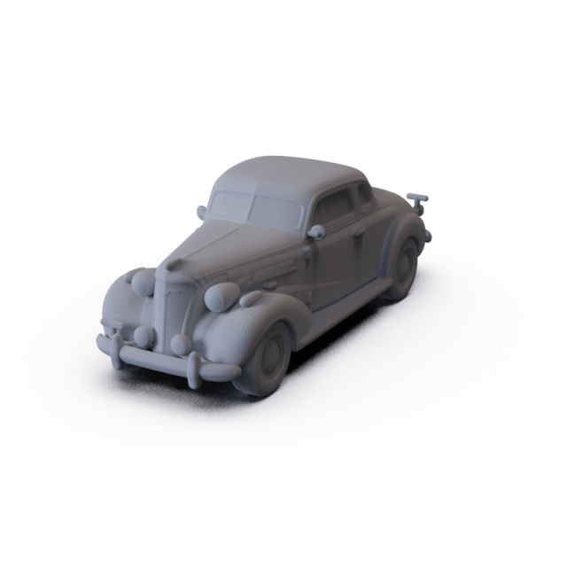 Chevrolet Master DeLuxe Coupe 1937 PRE-SUPPORTED Modello 3D .c4d .max .obj .3ds .fbx .stl .blend 
