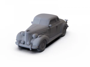 Chevrolet Master DeLuxe Coup&eacute; 1937 VORUNTERST&Uuml;TZT 3D Modell