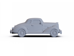 Chevrolet Master DeLuxe Coupe 1937 PRE-SUPPORTED Modello 3D