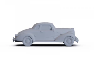 Chevrolet Master DeLuxe Coupe 1937 PRE-SUPPORTED 3D Model
