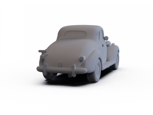 Chevrolet Master DeLuxe Coupe 1937 PRE-SUPPORTED Modello 3D