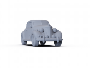 Chevrolet Master DeLuxe Coupe 1937 PRE-SUPPORTED Modello 3D