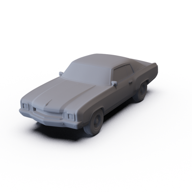 Chevrolet Monte Carlo 1972 PRE-SUPPORTED Modèle 3D .c4d .max .obj .3ds .fbx .stl .blend 