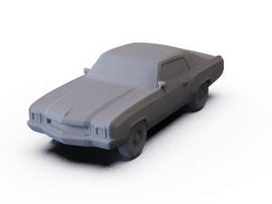 Chevrolet Monte Carlo 1972 PRE-SUPPORTED Model 3D