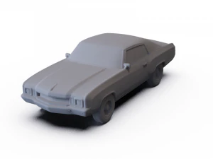 Chevrolet Monte Carlo 1972 г. ПРЕДВАРИТЕЛЬНАЯ ПОДДЕРЖКА 3D Модель