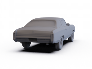 Chevrolet Monte Carlo 1972 PRE-SUPPORTED Modèle 3D