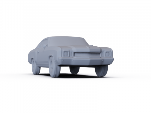 Chevrolet Monte Carlo 1972 PRE-SUPPORTED Modèle 3D