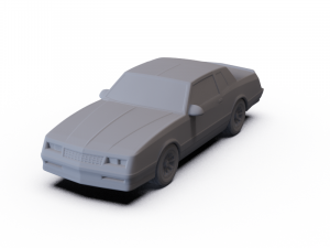 Chevrolet Monte Carlo SS 1986 PRE-SUPPORTED Model 3D