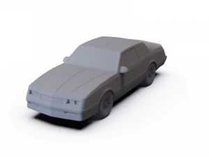 शेवरले मोंटे कार्लो एसएस 1986 पूर्व-समर्थित 3D मॉडल