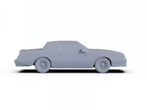 Chevrolet Monte Carlo SS 1986 PRE-SUPPORTED 3D Model