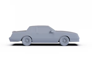 Chevrolet Monte Carlo SS 1986 PRE-SUPPORTED 3D Model
