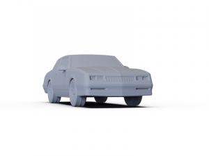 Chevrolet Monte Carlo SS 1986 PRE-SUPPORTED 3D Model
