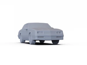 Chevrolet Monte Carlo SS 1986 PRE-SUPPORTED 3D Model