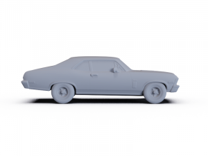 Chevrolet Nova SS 396 1970 PRE-SUPPORTED 3Dモデル