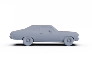 Chevrolet Nova SS 396 1970 PRE-SUPPORTED 3D Model