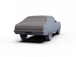 Chevrolet Nova SS 396 1970 PRE-SUPPORTED 3Dモデル