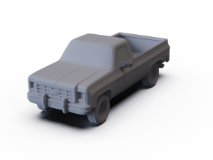 Chevrolet Scottsdale SingleCab StandartBed 1979 PRE-SUPPORTED 3D Model