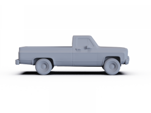 Chevrolet Scottsdale SingleCab StandartBed 1979 PRE-SUPPORTED 3Dモデル