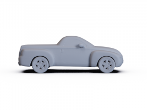 Chevrolet SSR 2003 PRE-SUPPORTED 3D Model