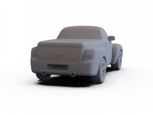 Chevrolet SSR 2003 PRE-SUPPORTED 3D Model