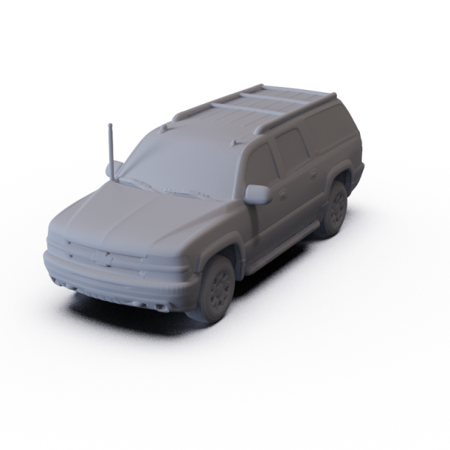 Chevrolet Suburban LT 2005 PRE-SUPPORTED Model 3D .c4d .max .obj .3ds .fbx .stl .blend 