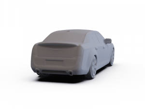 Chrysler 300 SRT8 2012 PRE-SUPPORTED 3D Model