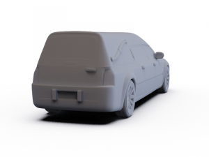 Chrysler 300C Hearse 2009 PRE-SUPPORTED Modèle 3D