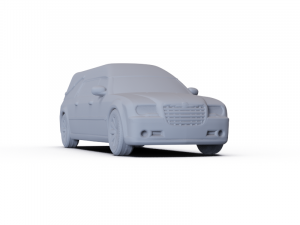 Chrysler 300C Hearse 2009 PRE-SUPPORTED Modèle 3D