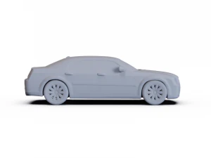 Chrysler 300C Sedan 2009 PRE-SUPPORTED 3D Model