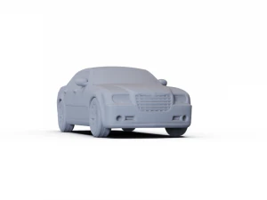 Chrysler 300C Sedan 2009 PRE-SUPPORTED 3D Model