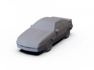 Chrysler Daytona Shelby Z 1987 PRE-SUPPORTED 3D Model