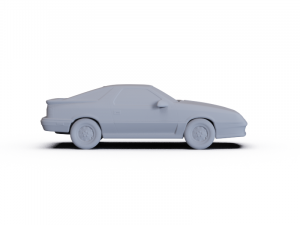 Chrysler Daytona Shelby Z 1987 PRE-SUPPORTED 3D 모델