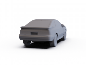 Chrysler Daytona Shelby Z 1987 PRE-SUPPORTED 3D 모델