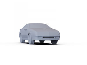 Chrysler Daytona Shelby Z 1987 PRE-SUPPORTED 3D 모델