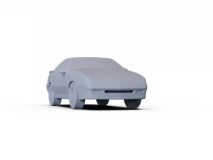Chrysler Daytona Shelby Z 1987 PRE-SUPPORTED 3D Model
