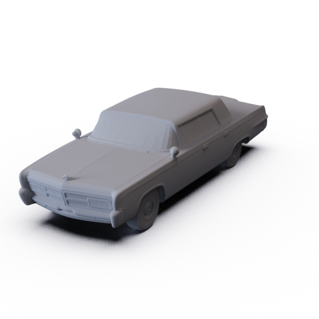 Chrysler Imperial Crown 1965 PRE-SUPPORTED 3D मॉडल .c4d .max .obj .3ds .fbx .stl .blend