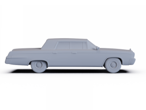 Chrysler Imperial Crown 1965 PRE-SUPPORTED 3D मॉडल