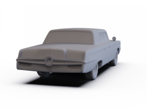 Chrysler Imperial Crown 1965 PRE-SUPPORTED 3D मॉडल