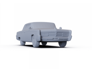 Chrysler Imperial Crown 1965 PRE-SUPPORTED 3D मॉडल