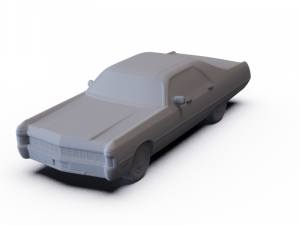 Chrysler Imperial LeBaron Hardtop 1971 PRE-SUPPORTED 3D मॉडल