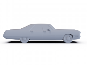 Chrysler Imperial LeBaron Hardtop 1971 PRE-SUPPORTED 3D Model